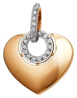Подвеска Династия 101548-1102-1,46 вес 1.46 г золото, фианит купить,99280