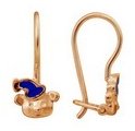 Серьги Zlato Z2-7732Д вес 1.55 г золото, без вставок купить,105400