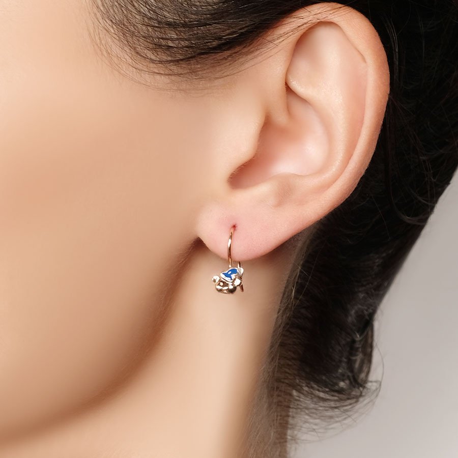 Серьги Zlato Z2-7732Д вес 1.55 г золото, без вставок купить,105400