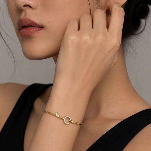 Браслет Brilliant Style 4218-41002 длина 17 см, вес 7.3 г золото, плетение обод купить,NaN