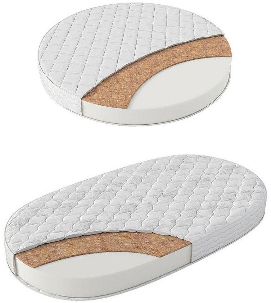 Детский матрас Tatami Круг-овал 75x75x10 см, беспружинный, микрофайбер купить,NaN