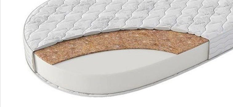 Детский матрас Tatami Круг-овал 75x75x10 см, беспружинный, микрофайбер купить,NaN