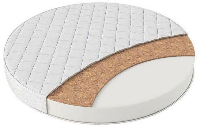 Детский матрас Tatami Круг-овал 75x75x10 см, беспружинный, микрофайбер купить,NaN