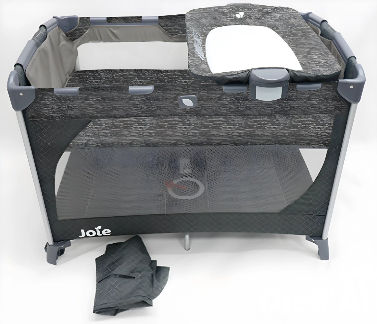 Joie манеж-кровать, без функции качания Commuter Change Gray Marble для детей от 0 до 3-х лет купить,NaN