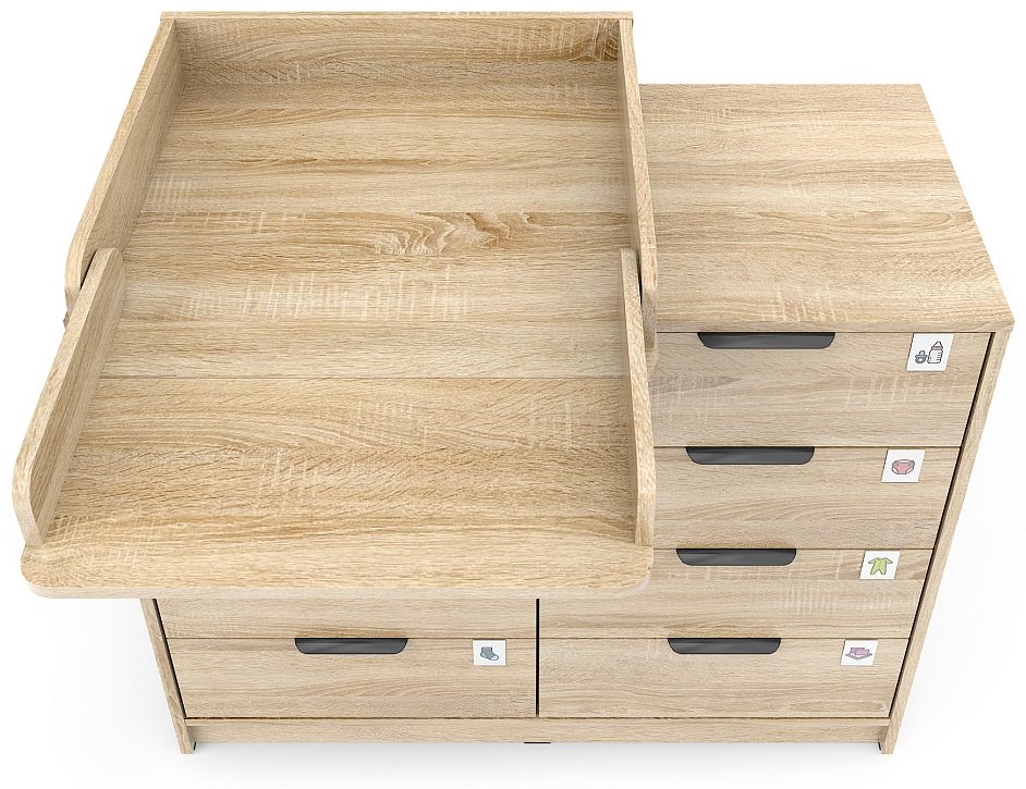 Детский пеленальный комод Pituso Kids Optimum, 100.1x46.2x84.3 см, коричневый купить,NaN