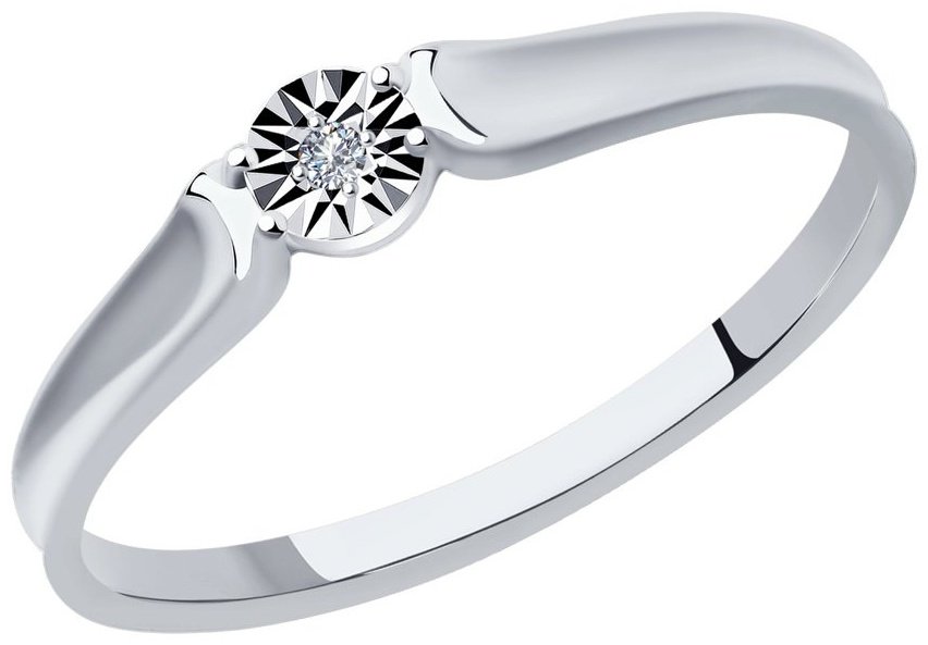 Кольцо SOKOLOV Diamonds 1012002 размер 16.5 вес 1.31 г золото, бриллиант купить,NaN