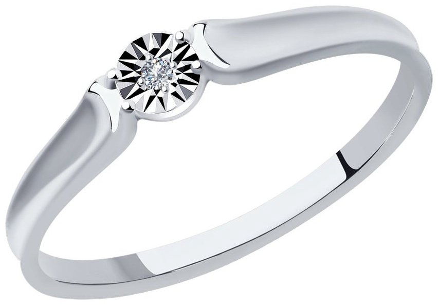 Кольцо SOKOLOV Diamonds 1012002 размер 16.5 вес 1.31 г золото, бриллиант купить,NaN