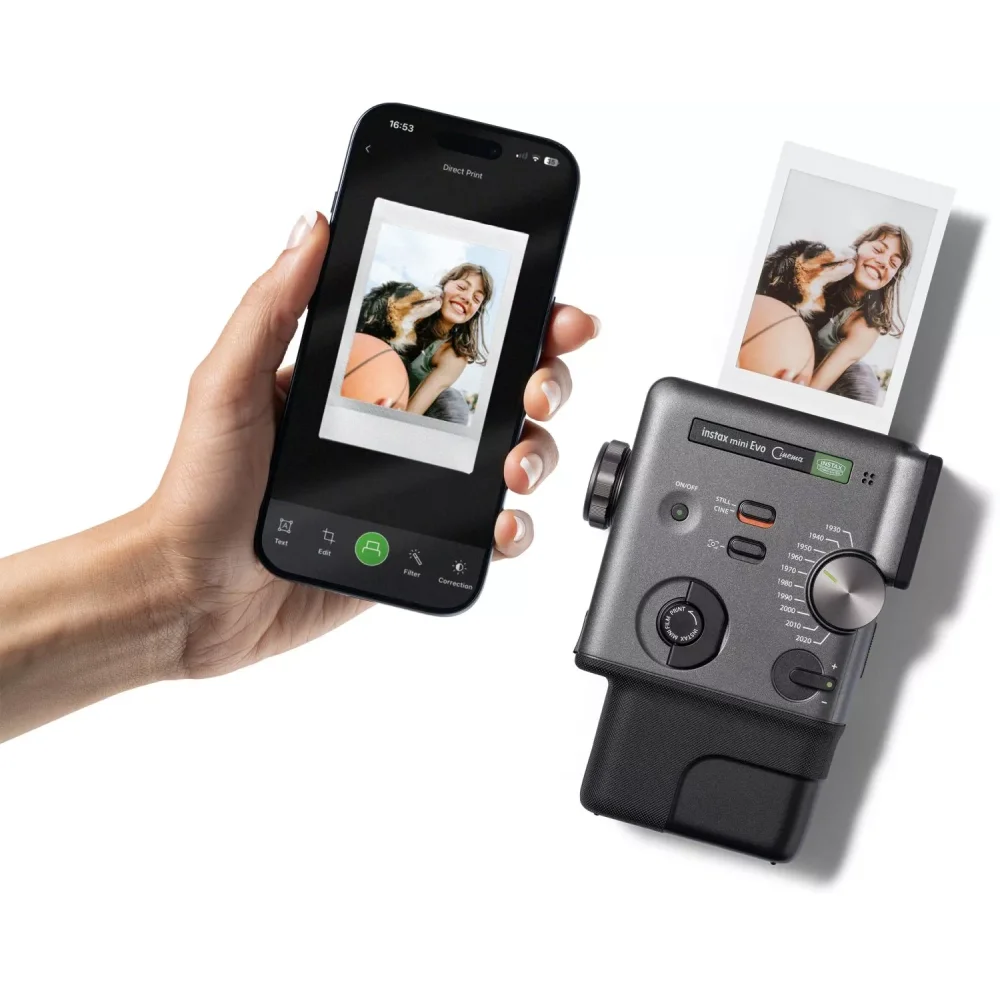 Фотоаппарат моментальной печати FujiFilm Instax mini Evo Cinema Black - ForteMarket Фотоаппарат моментальной печати FujiFilm Instax mini Evo Cinema Black купить,269990