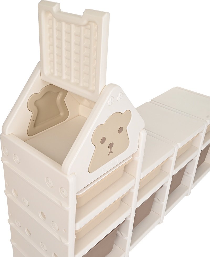 Детский стеллаж Pituso Kass YY2265, 136x38x95 см, коричневый, бежевый купить,NaN