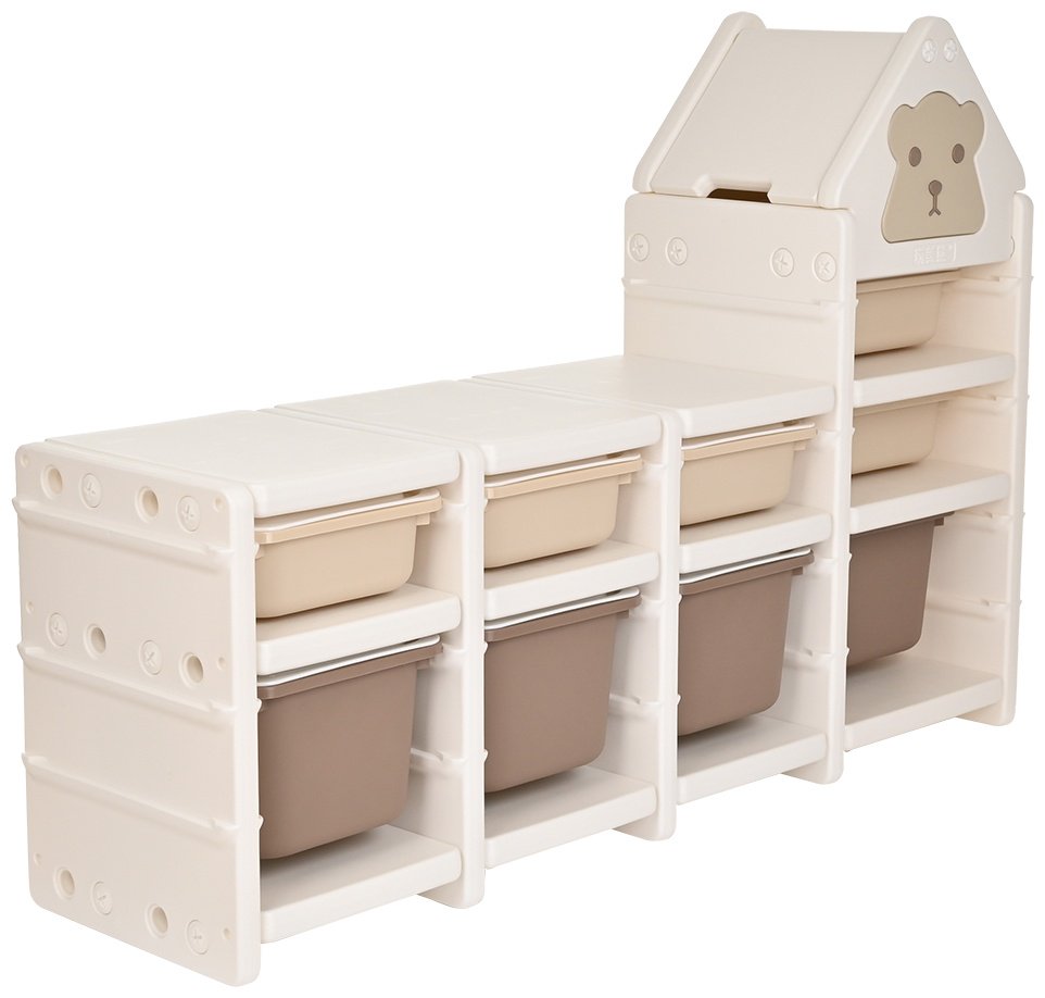 Детский стеллаж Pituso Kass YY2265, 136x38x95 см, коричневый, бежевый купить,NaN