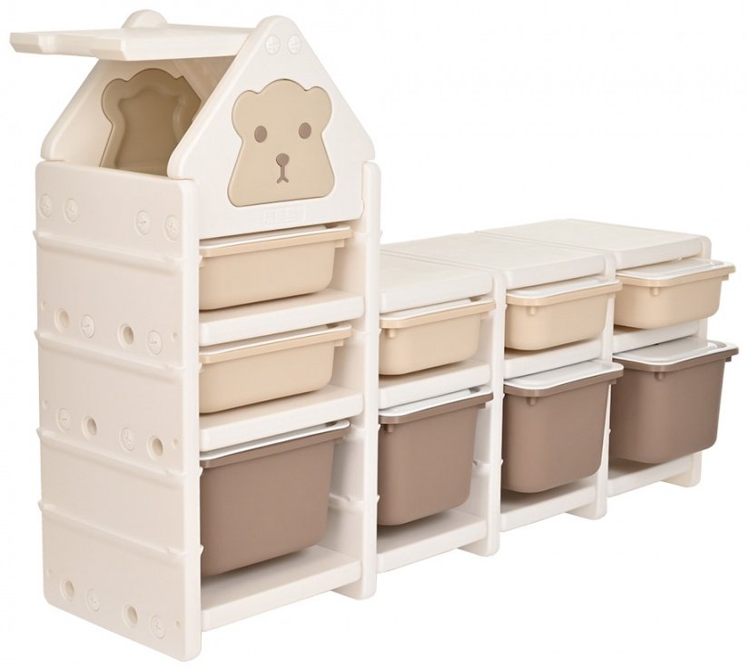 Детский стеллаж Pituso Kass YY2265, 136x38x95 см, коричневый, бежевый купить,NaN