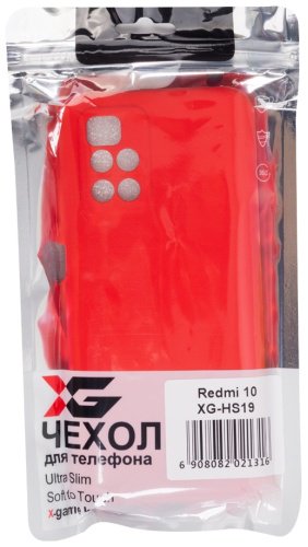 Чехол X-Game XG-HS19 для Redmi 10 красный купить,0