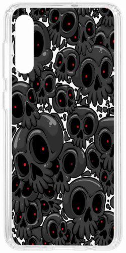 Чехол КRUЧЕ Print Skull gray для Samsung Galaxy A50/A50s/A30s красный купить,NaN