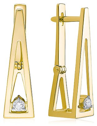 Серьги Brilliant Style 4224-21002 вес 4.9 г золото, бриллиант купить,1132500