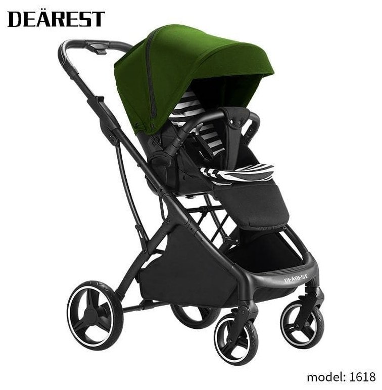 Коляска прогулочная Dearest 1618L, зеленый