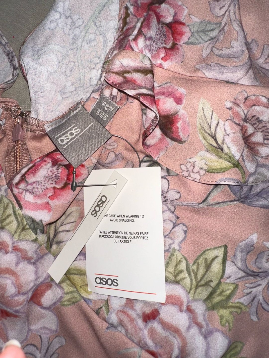 Повседневное платье ASOS розовый