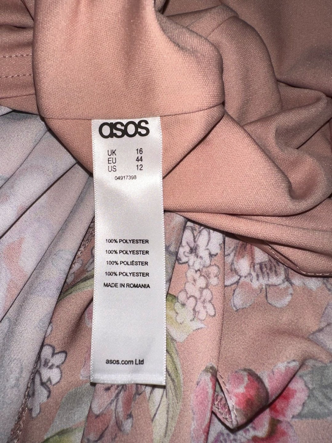 Повседневное платье ASOS розовый
