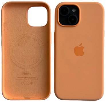 Чехол Для Apple iPhone 15 оранжевый купить,18060