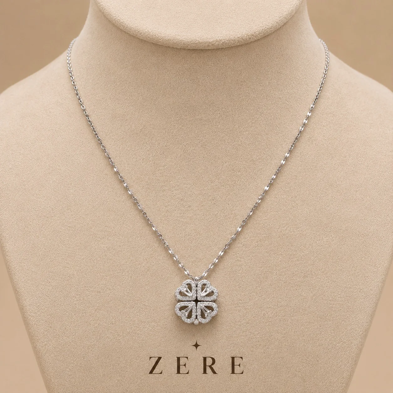 Колье Zere четырехлистник ZR300708 5.1гр 45см - ForteMarket Колье Zere четырехлистник ZR300708 5.1гр 45см купить,30000