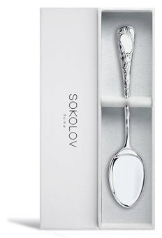 Ложка SOKOLOV 2301020004 вес 38.39 г серебро, без вставок купить,NaN