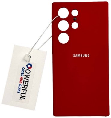 Чехол POWERFUL для Samsung Galaxy S24 Ultra красный купить,882