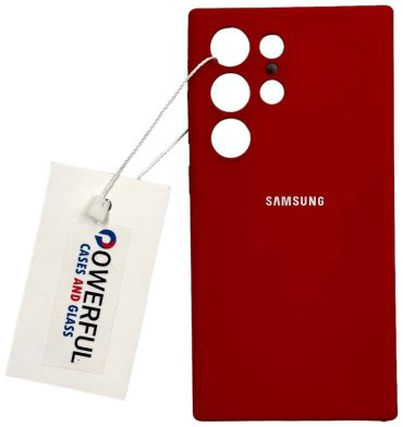Чехол POWERFUL для Samsung Galaxy S24 Ultra красный купить,882