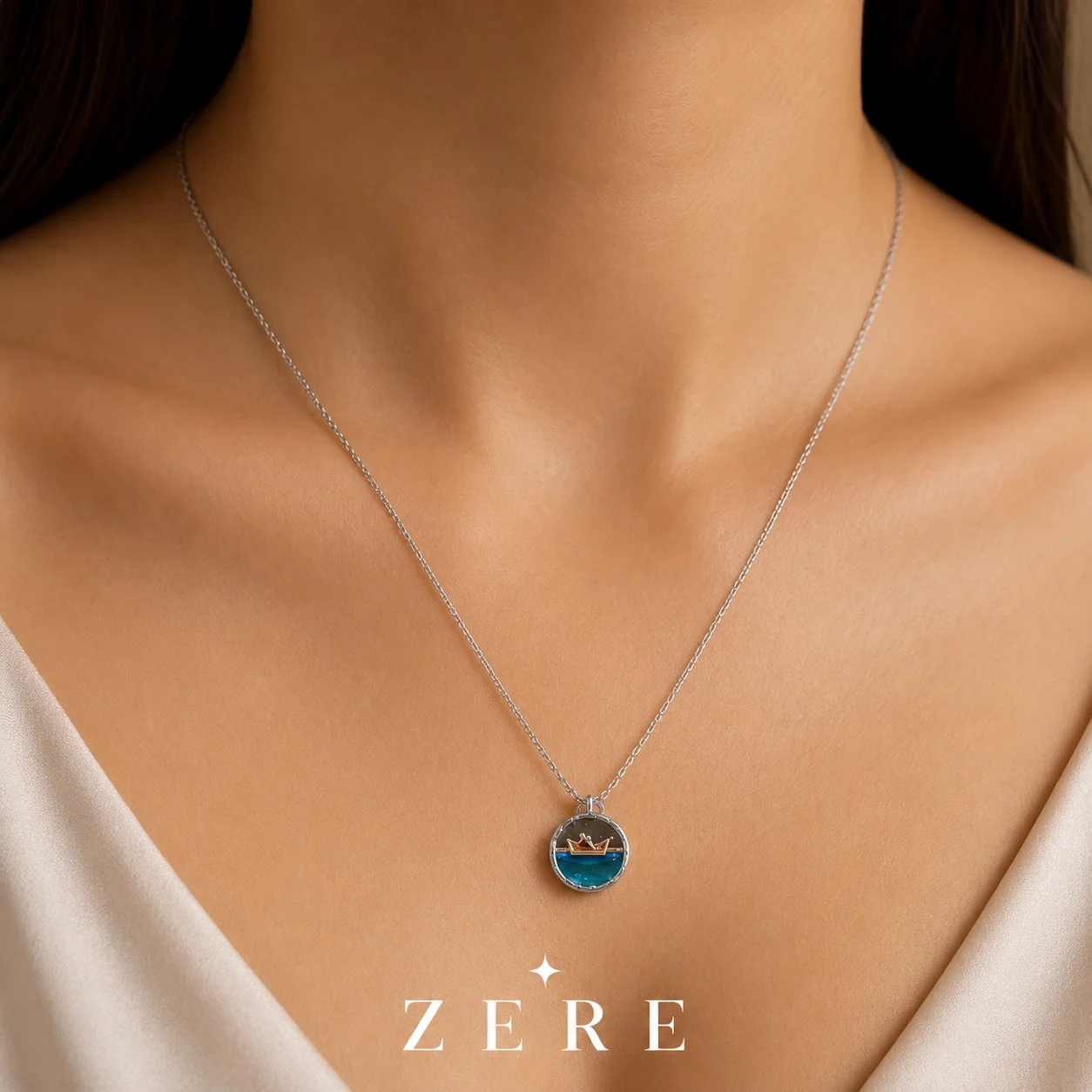 Колье Zere ZR300705 серебро 2.6гр 45см - ForteMarket Колье Zere ZR300705 серебро 2.6гр 45см купить,19500