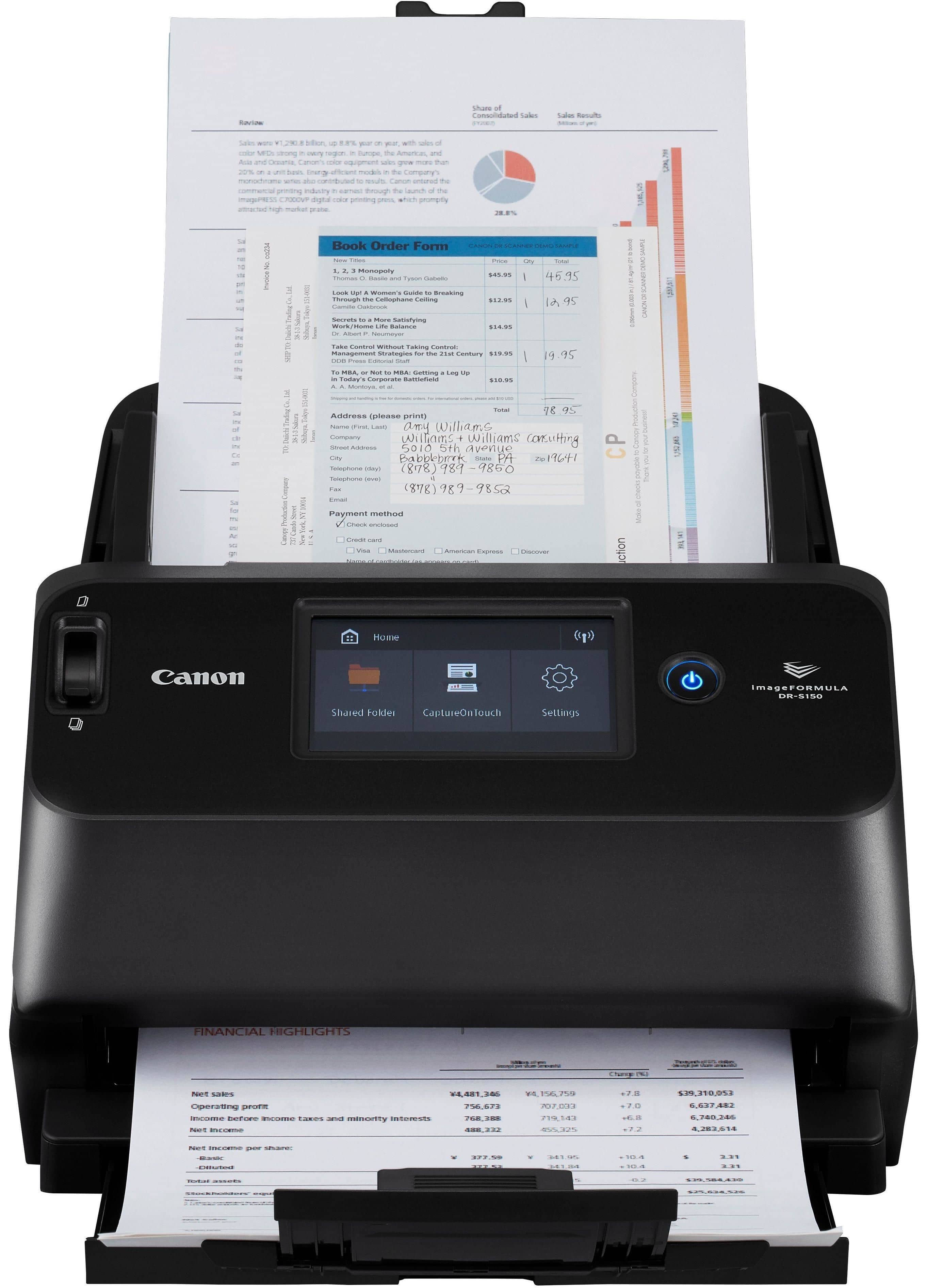 Сканер Canon ImageFormula DR-S150 черный