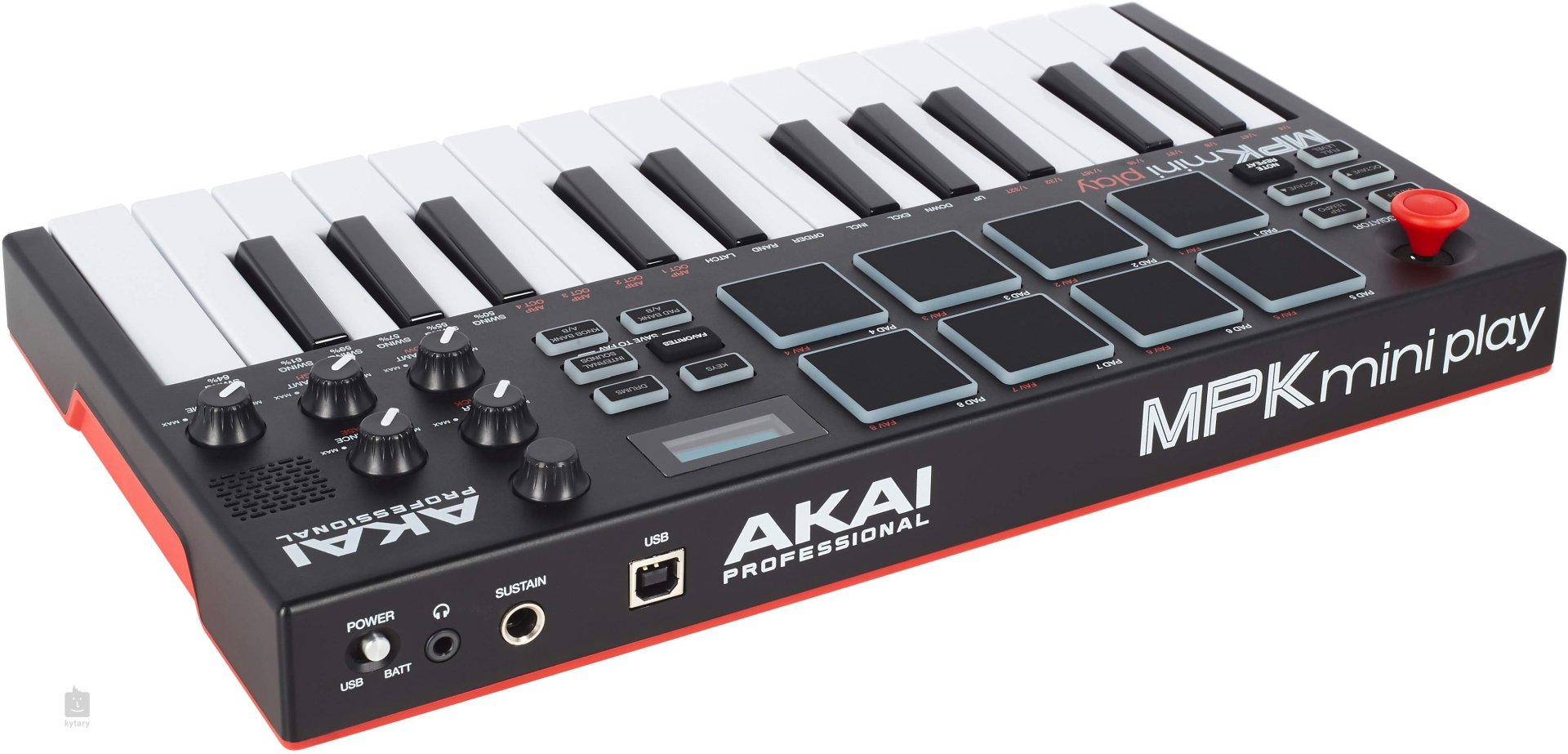 MIDI-клавиатура Akai MPK Mini Play черная - ForteMarket MIDI-клавиатура Akai MPK Mini Play черная купить,0