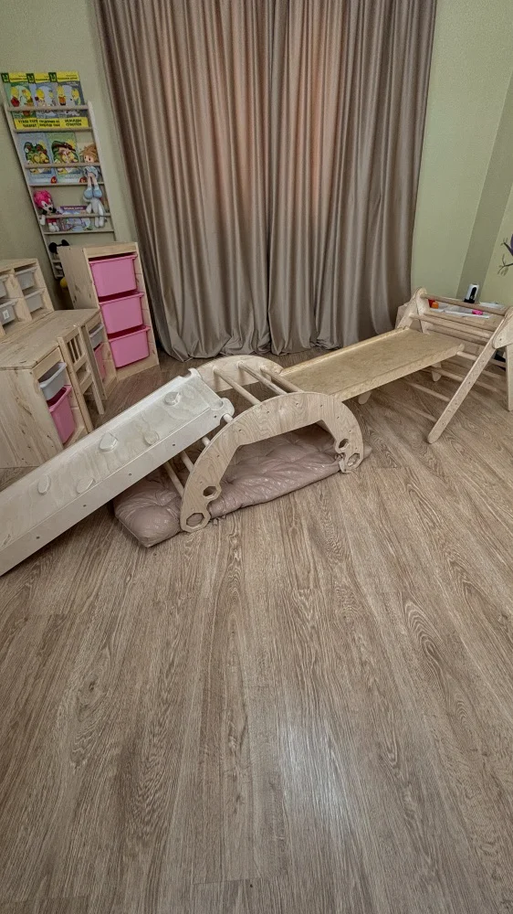 Спортивно-игровой комплекс Domiko O_O-05- 240x52x62 см бежевый