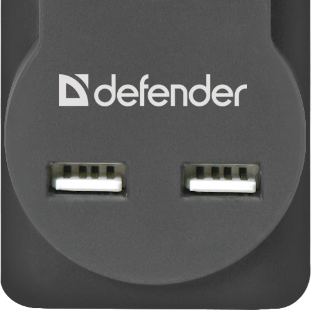 Сетевой фильтр Defender DFS-755 5м черный купить,0
