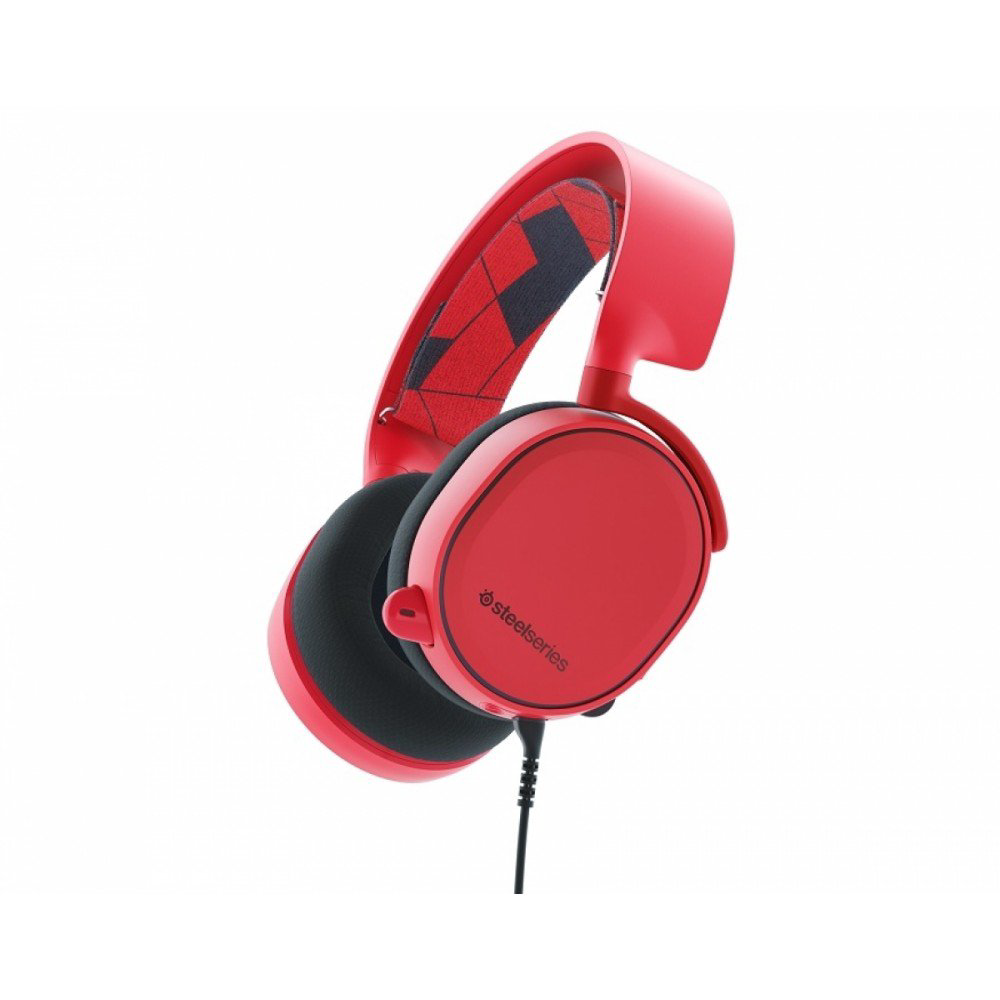 Наушники SteelSeries Arctis 3 красные купить,NaN