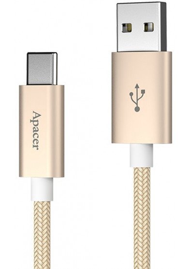 Кабель интерфейсный для USB Type-C Apacer DC111 коричневый