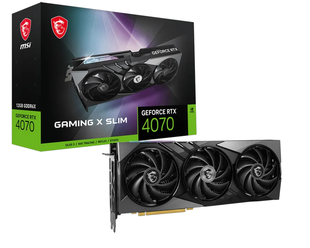 Видеокарта MSI GeForce RTX 4070 Gaming X Slim 12G 12Gb купить,0