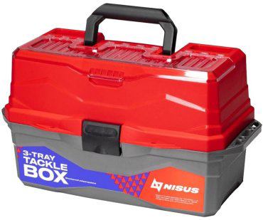 NISUS Tackle Box трехполочный красный купить,NaN