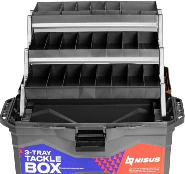 NISUS Tackle Box трехполочный красный купить,NaN