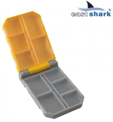 Коробка для приманок East Shark 20211174 серый, желтый