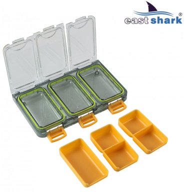 Коробка для приманок East Shark 2021212 серый, желтый купить,NaN