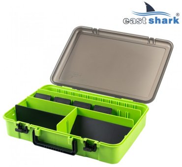 Коробка для приманок East Shark 8680017 серый, желтый