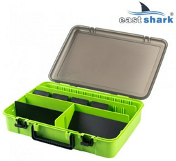 Коробка для приманок East Shark 8680017 серый, желтый