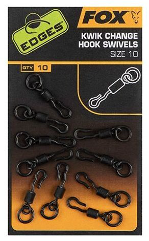 Быстросъем FOX EDGES™ Kwik Change Hook Swivels #10 CAC701 купить,NaN