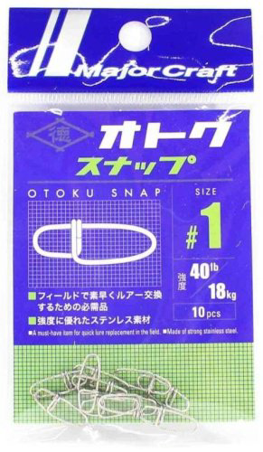 Вертлюг Major Craft Карабин Otoku Snap №1, 18kg купить,NaN
