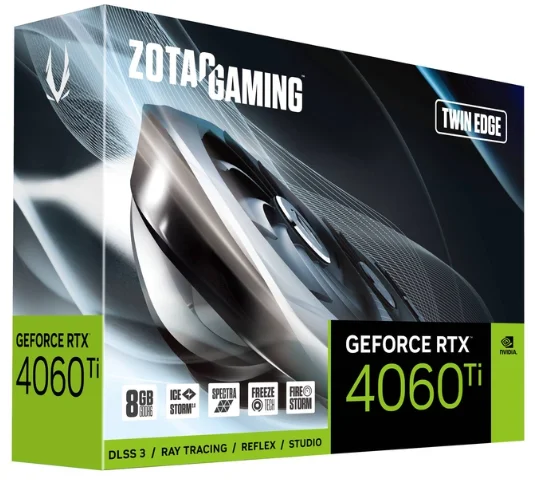 Видеокарта Zotac Gaming RTX 4060 Ti Twin Edge ZT-D40610E-10M 8Gb - ForteMarket Видеокарта Zotac Gaming RTX 4060 Ti Twin Edge ZT-D40610E-10M 8Gb купить,0