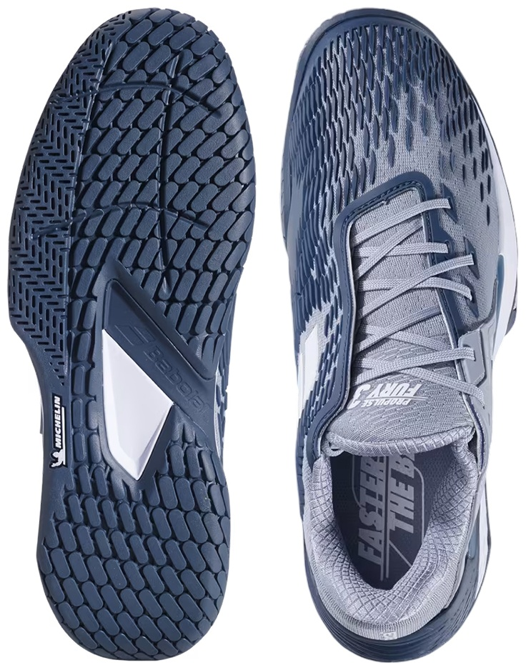 Кроссовки Babolat Propulse Fury 3 AC 3A0S25B208-3035 серый 8 42 купить,NaN