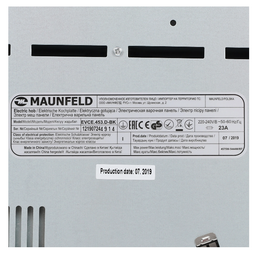 Варочная поверхность Maunfeld EVCE.453.D-BK Black - ForteMarket