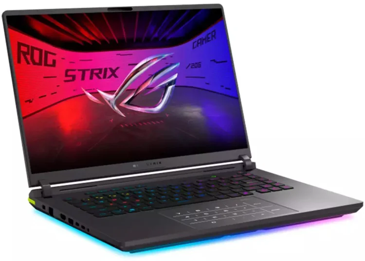 Ноутбук Asus/ROG Strix G16/G615JHR-S5039/1г/Core i7/14650HX/2,2 GHz/16 Gb/PCIe NVMe SSD/1000 Gb/No ODD/Graphics/GN22-X2/8 Gb/16 ''/2560x1600/Без опе купить,NaN