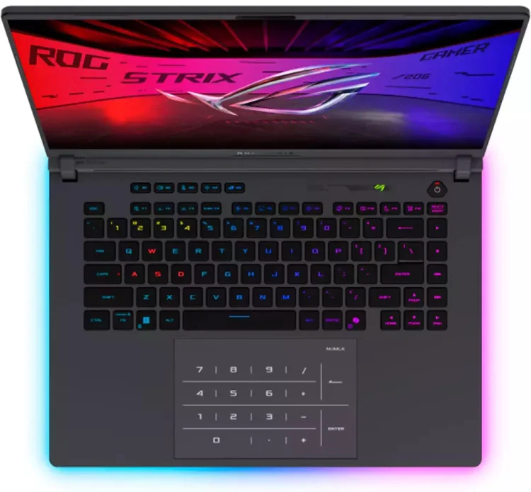 Ноутбук Asus/ROG Strix G16/G615JHR-S5039/1г/Core i7/14650HX/2,2 GHz/16 Gb/PCIe NVMe SSD/1000 Gb/No ODD/Graphics/GN22-X2/8 Gb/16 ''/2560x1600/Без опе купить,NaN