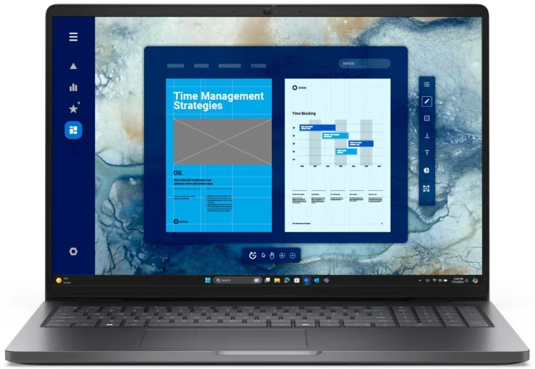 Ноутбук Dell/Pro 16 PC16255/3г/Ryzen AI 7/PRO 350/2 GHz/32 Gb/SSD/512 Gb/No ODD/Radeon/860M/16 ''/1920x1200/Windows 11/Pro/Backlit Kb/Fingerprint Read купить,1034548