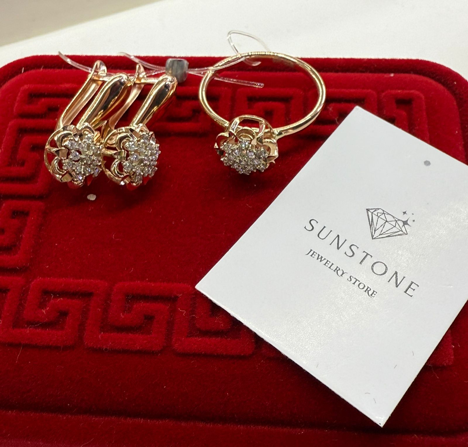 Комплект Sunstone S212 17-19р 4гр золото 585 купить,270000
