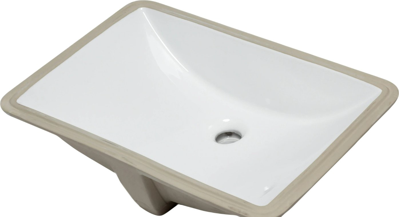 Раковина GID-ceramic Yj833 подстольная прямоугольная 39, фаянс купить,102982